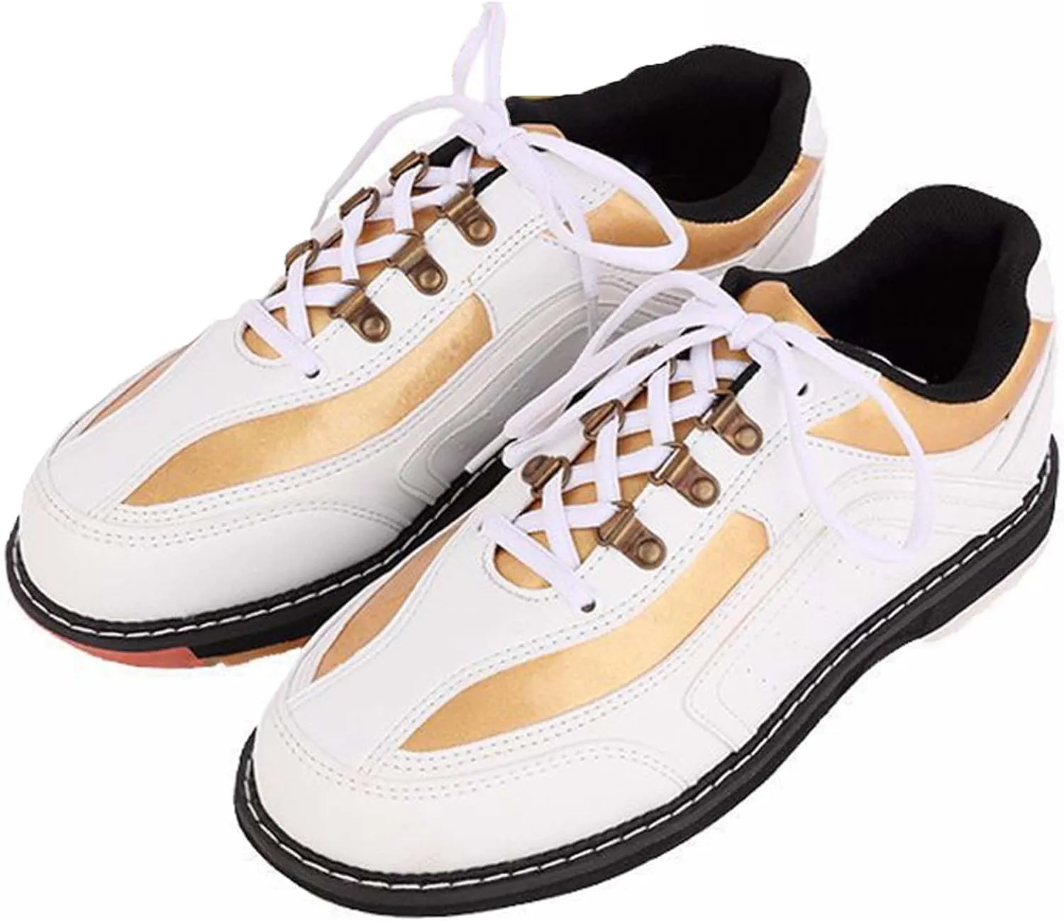 ONAIC Mens Bowling Shoes Lightweight Flat Sole Bowls Trainers Lightweight Breathable Walking Shoes