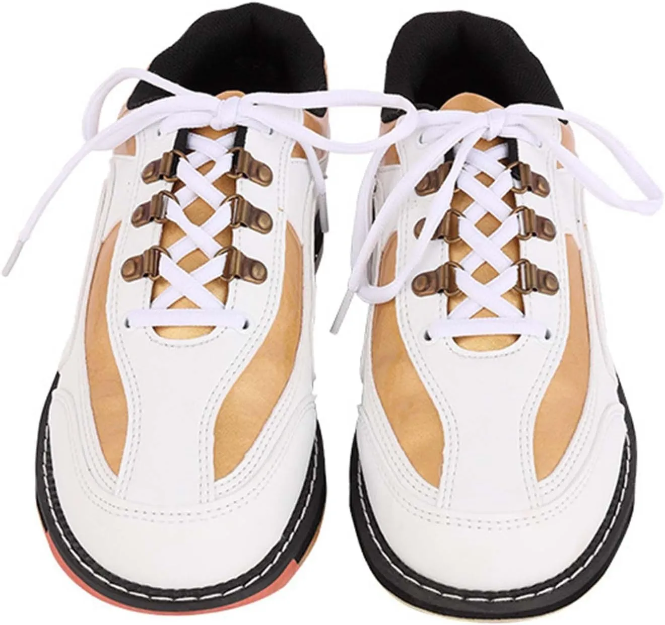 ONAIC Mens Bowling Shoes Lightweight Flat Sole Bowls Trainers Lightweight Breathable Walking Shoes
