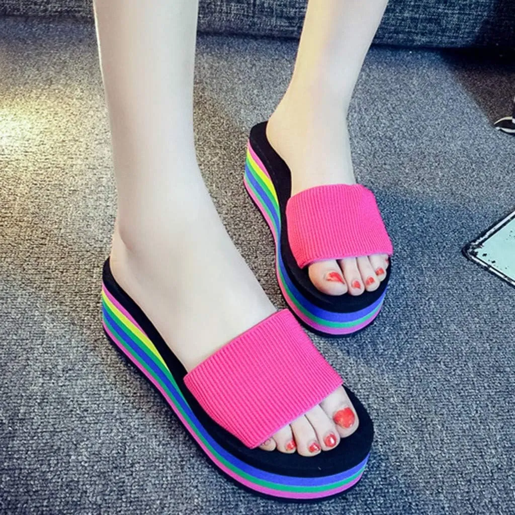 Platform Sandals for Women 2025 Bohemian Espadrille Platform Sandals Crisscross Straps Design Cushioned Footbed Slip On Beach Vacation Summer Shoes Women