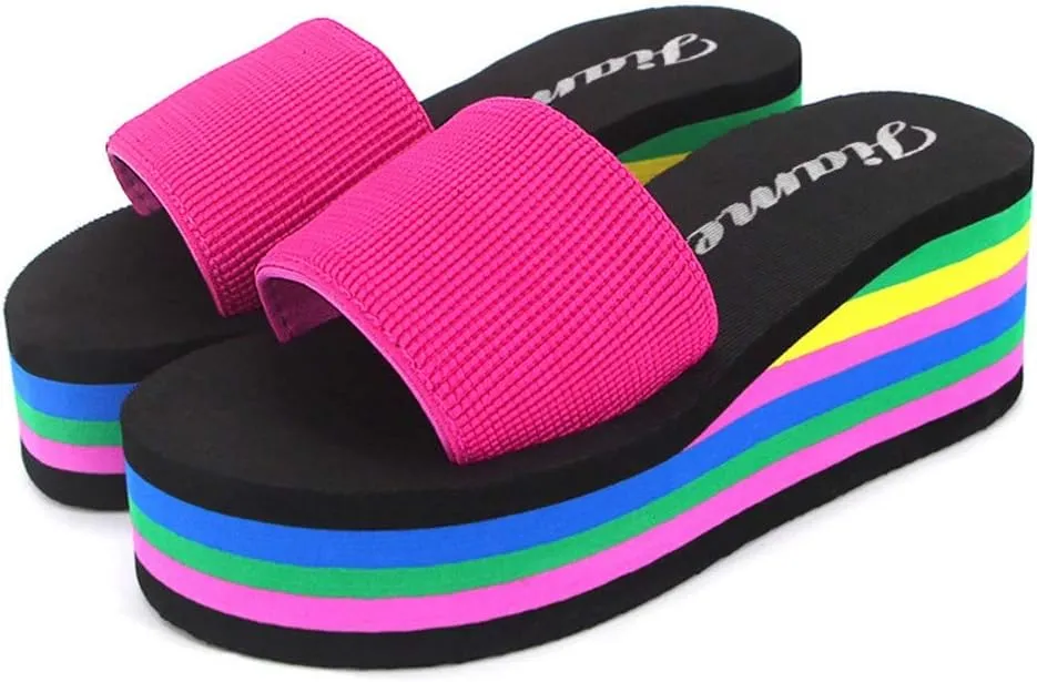 Platform Sandals for Women 2025 Bohemian Espadrille Platform Sandals Crisscross Straps Design Cushioned Footbed Slip On Beach Vacation Summer Shoes Women