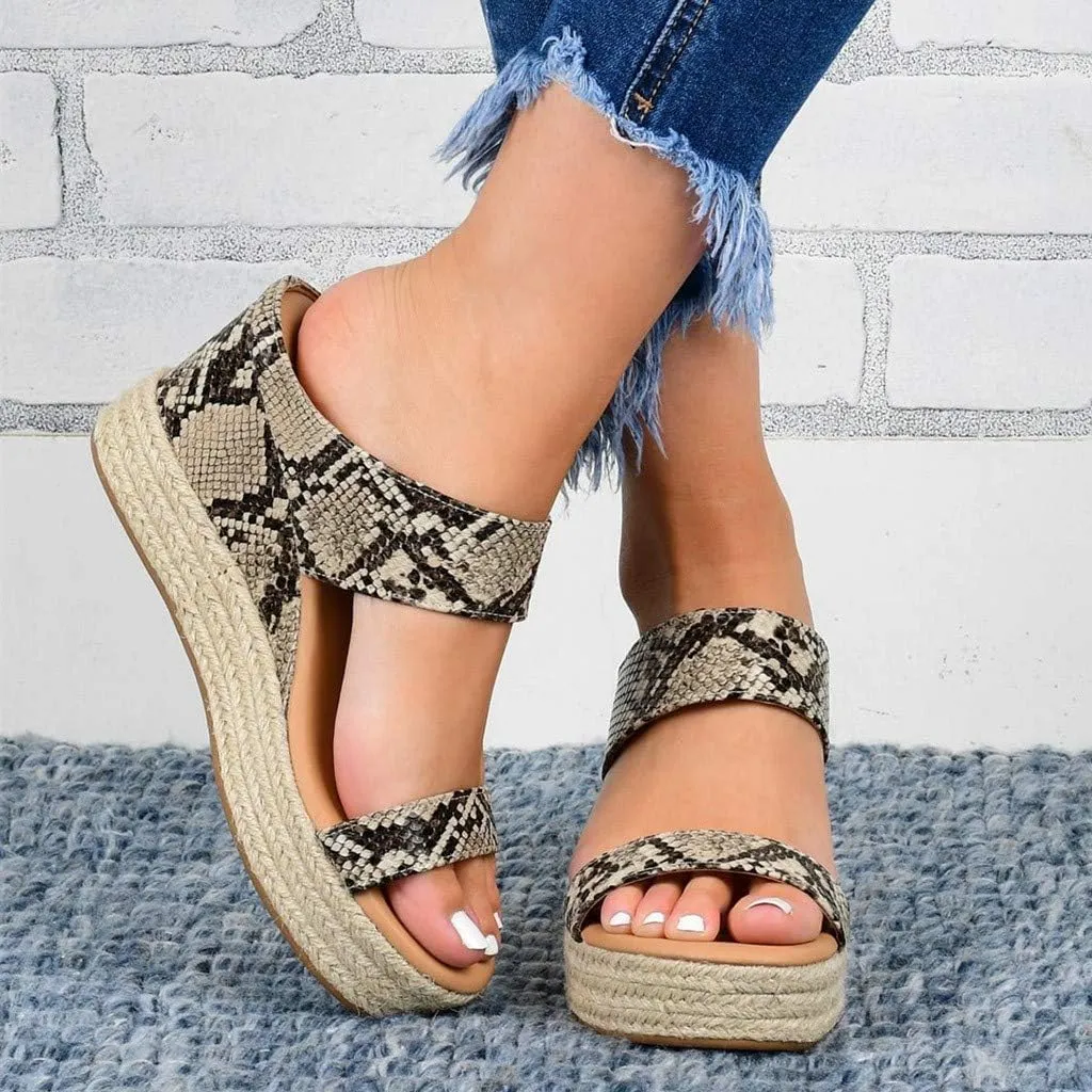 Platform Sandals for Women 2025 Women Chunky Heel Platform Sandals Open Toe Design Adjustable Buckle Straps Lightweight Comfortable Beach Vacation Shoes