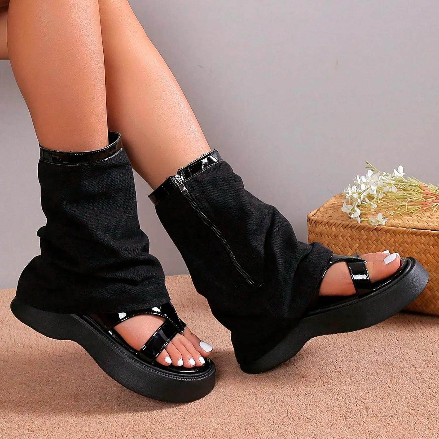Platform Sandals for Women Espadrilles Wedge Sandals for Women Summer Platform Comfortable Low Wedges Womens Sandal