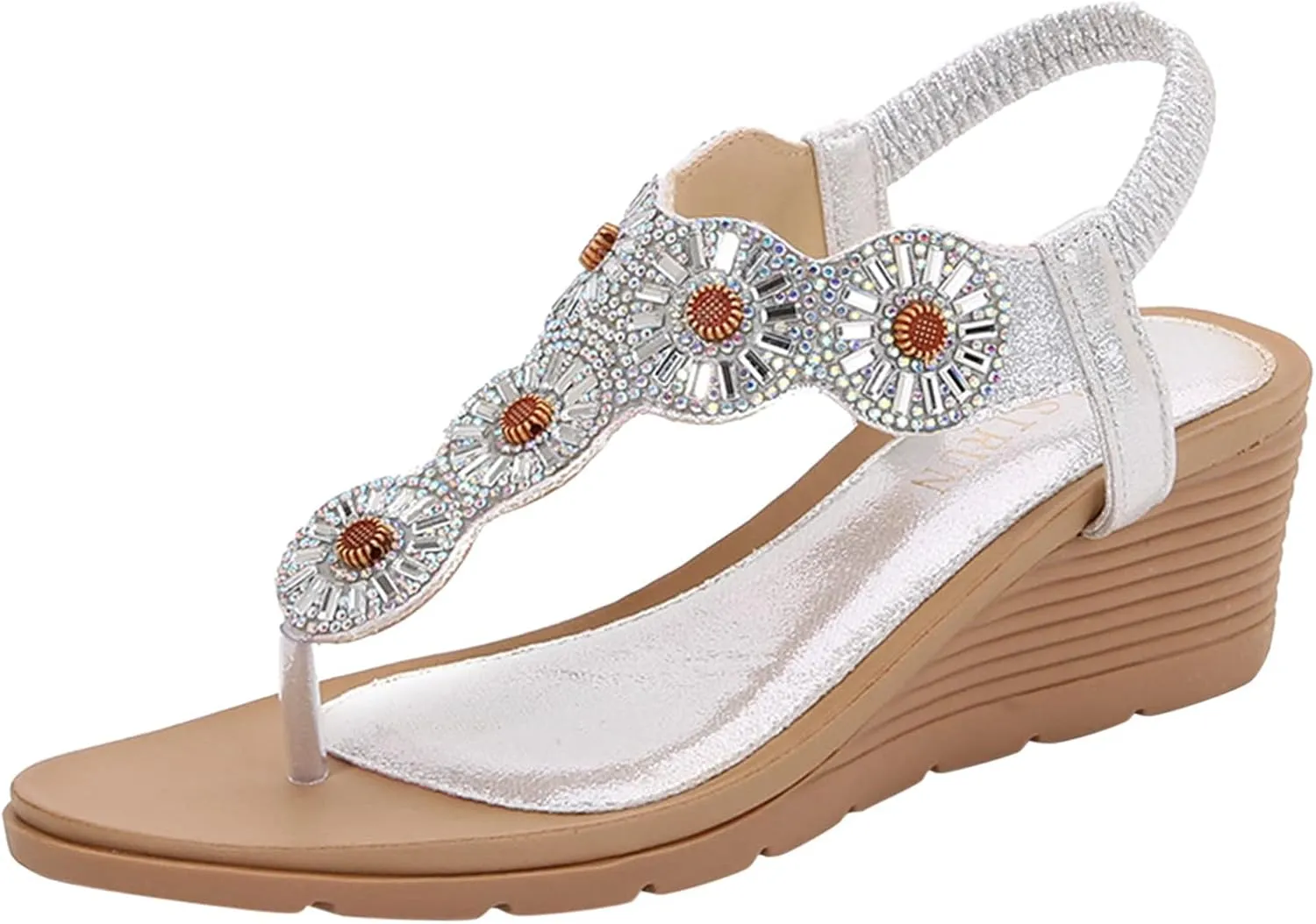 Platform Sandals Women Double Ankle Strap Buckle Closure Open Toe High Heel Wedges for Dressy Office or Evening Wear Orthopedic Sandal Beach Dressy Flip Flops for Wide Toe 2025 Spring