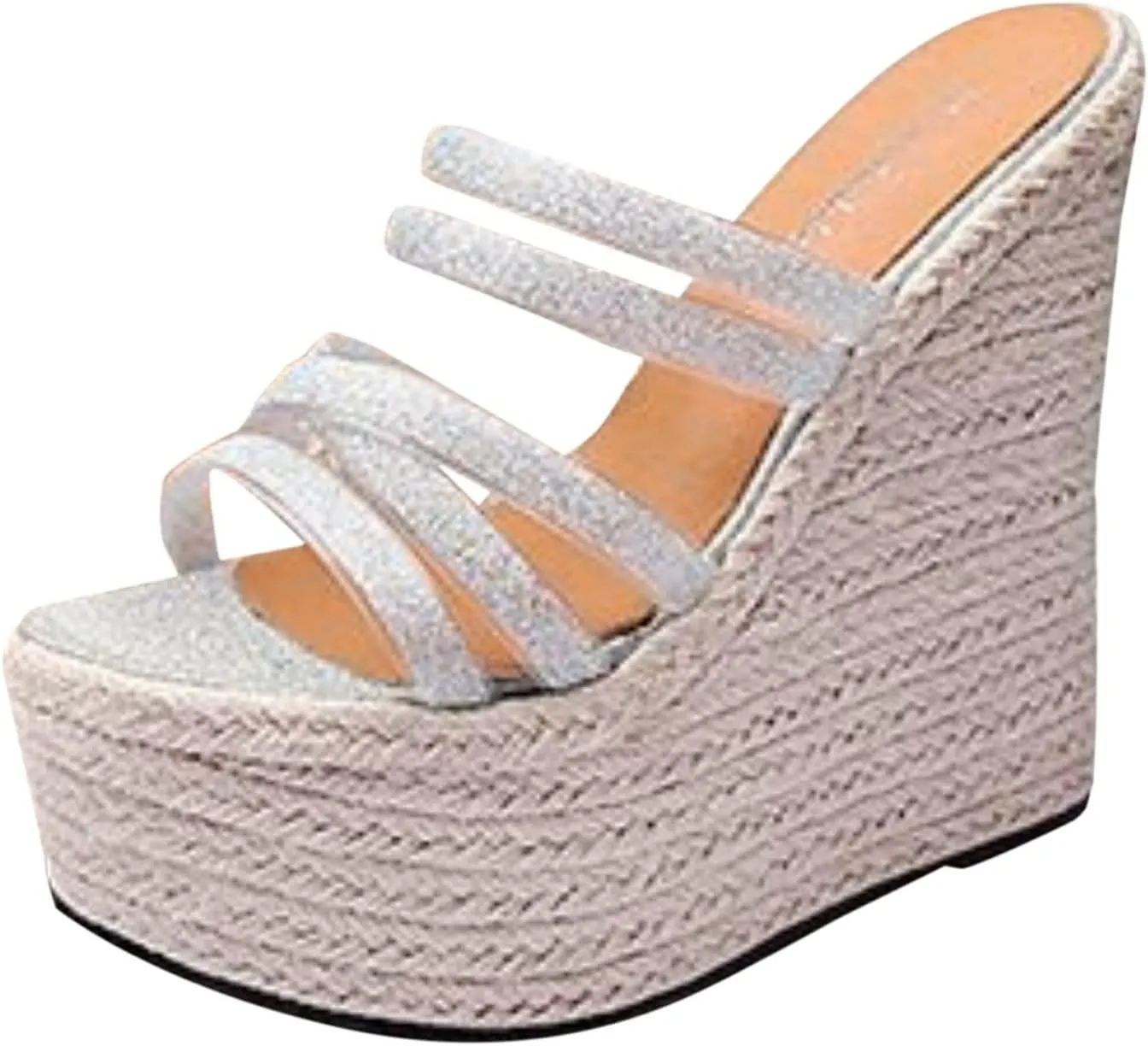 Platform Sandals Women Foldable Travel Sandals with Elastic Bands and Compact Wedge Heel for Vacation Packing Ease Orthopedic Sandal Beach Dressy Flip Flops for Wide Toe 2025 Spring
