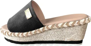Platform Sandals Women Slip on Espadrille Sandals for Women Wedges Slides Open Toe Comfortable Wide Width Summer Outdoor Camping Walking Vacation Slides Sandal