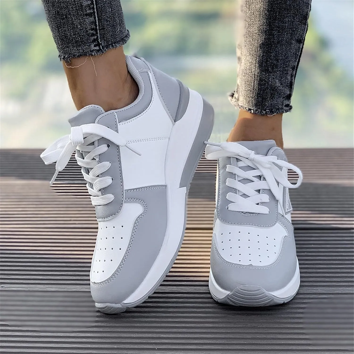 Platform Sneakers for Women Work Shoes Women Mens Casual Sneakers Lightweight Comfortable & Lightweight Loafers for Women Comfort Fashion Sneakers for Women 2024
