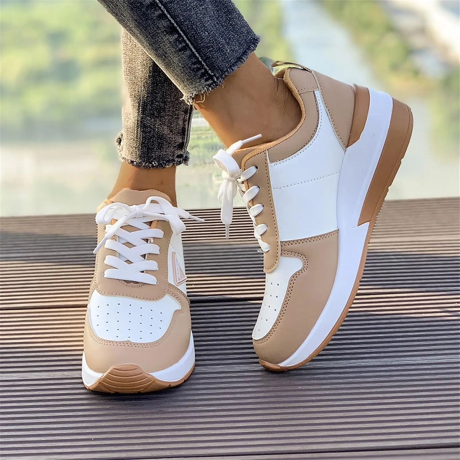 Platform Sneakers for Women Work Shoes Women Mens Casual Sneakers Lightweight Comfortable & Lightweight Loafers for Women Comfort Fashion Sneakers for Women 2024