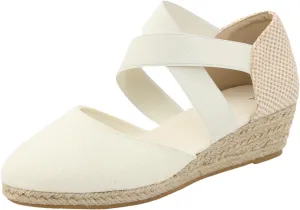 Roorsily Summer Versatile Sandals for Women Classic Slip On Thick High Heeled Sandals Casual Sandals Closed Toe Shoes