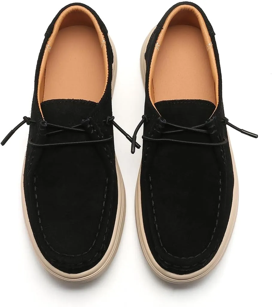 Ruiatoo Women's Walking Shoes - Slip on Loafers Flexible Foot-Friendly Ultralight Boat Casual Shoes