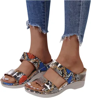 Sandalias para Mujer Elegantes, Sandals Women Premium Orthopedic Open Toe Sandals Retro Anti-Slip Breathable Sandals