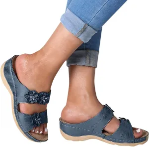 Sandalias para Mujer Elegantes, Sandals Women Premium Orthopedic Open Toe Sandals Retro Anti-Slip Breathable Sandals
