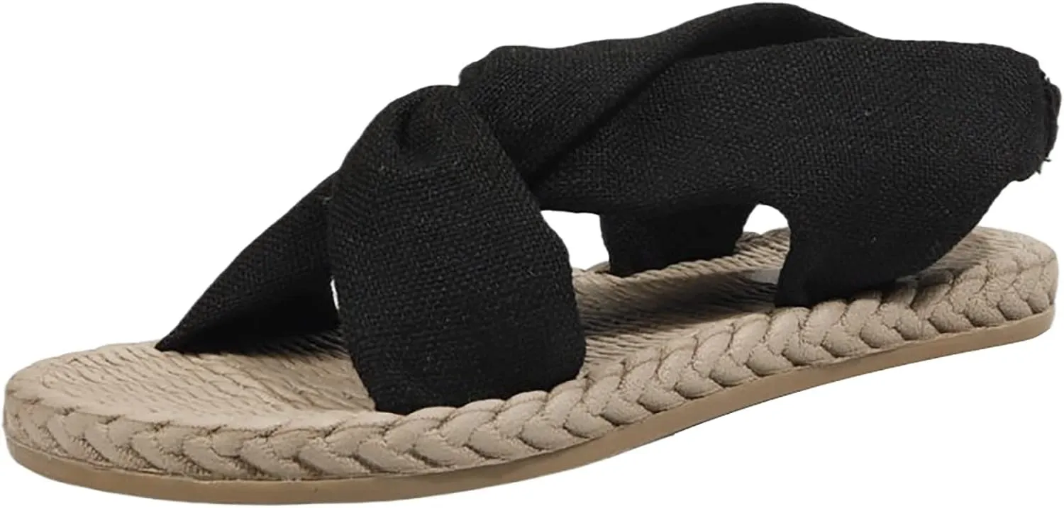 Sandals for Women Open Toe Wedge Sandals for Women Womens Wide Sandals Women's Ankle Strap Low Wedge Sandals