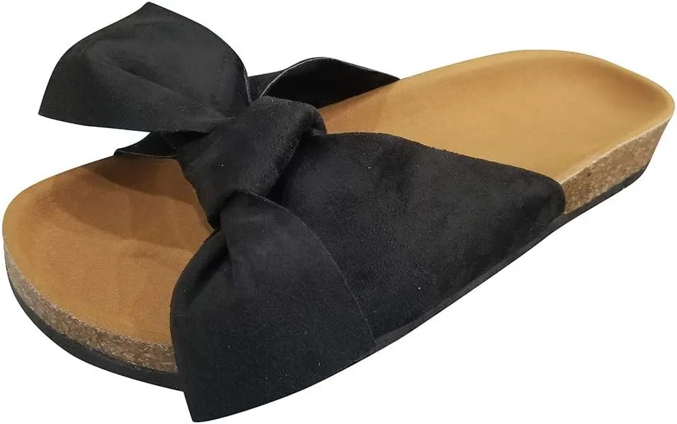 Sandals for Women Wide Width,Women Wedge Heel Sandals Sandals Floral Roman Flat Slippers Casual Beach Indoor Outdoor Shoes