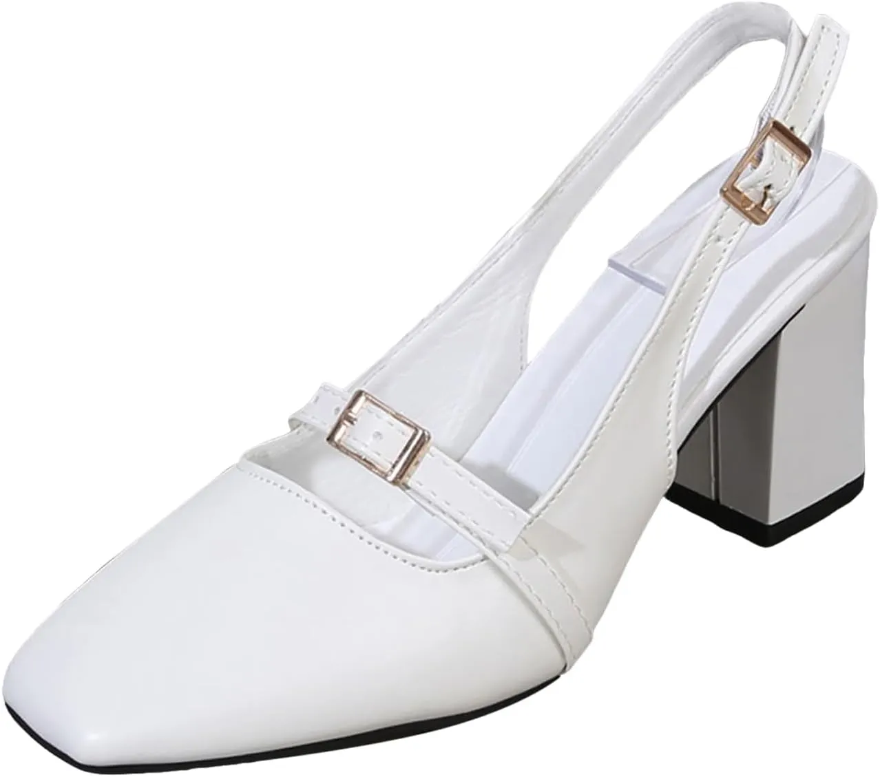 Sexy Casual Dress Shoes Square Toe Open Toe Sandals for Women New Spring and Summer Fairy with Skirts Single Shoes with