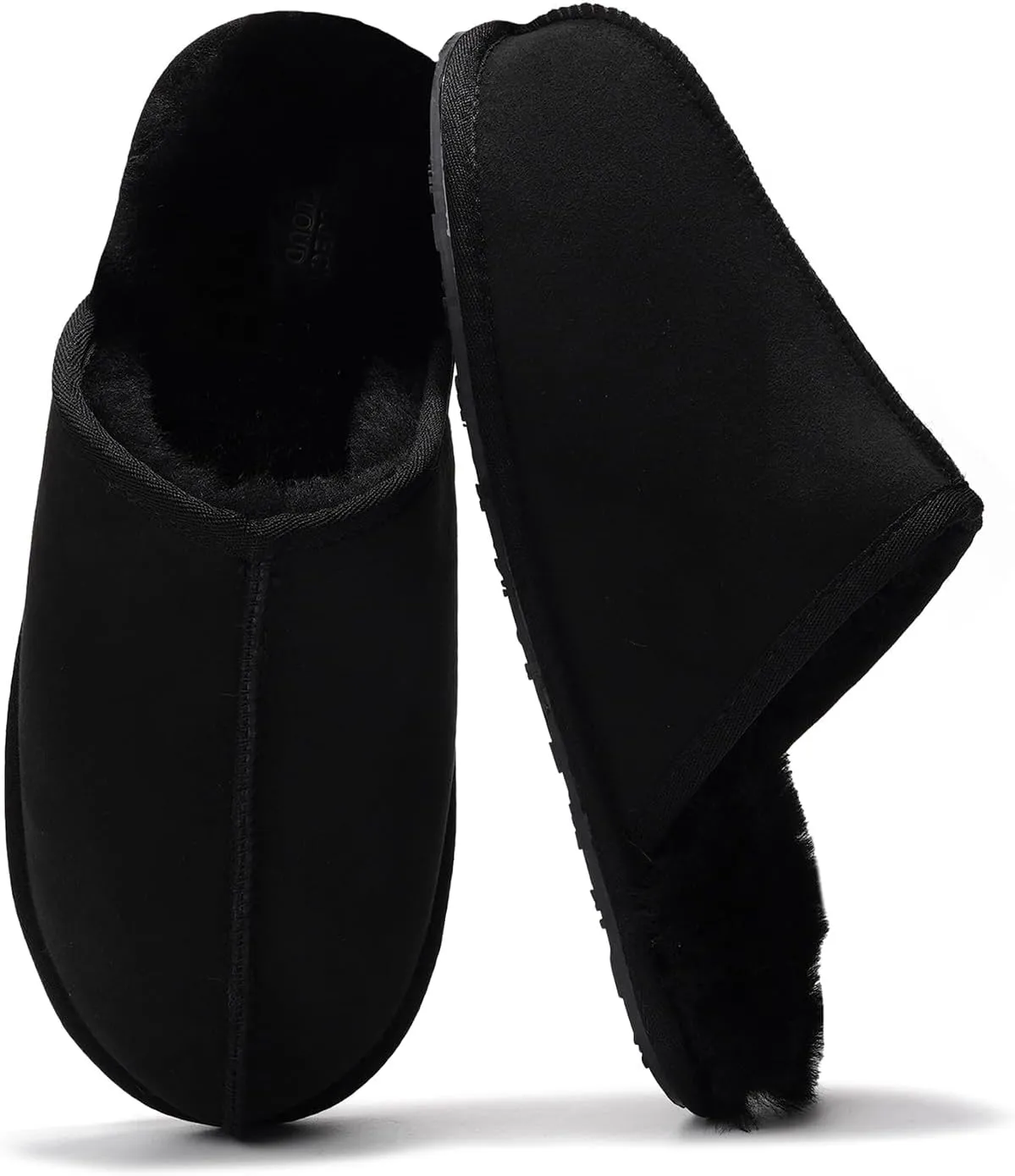 Sheepskin & Memory Foam Men's House Slippers by Project Cloud