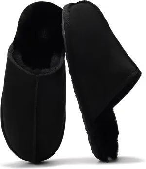 Sheepskin & Memory Foam Men's House Slippers by Project Cloud
