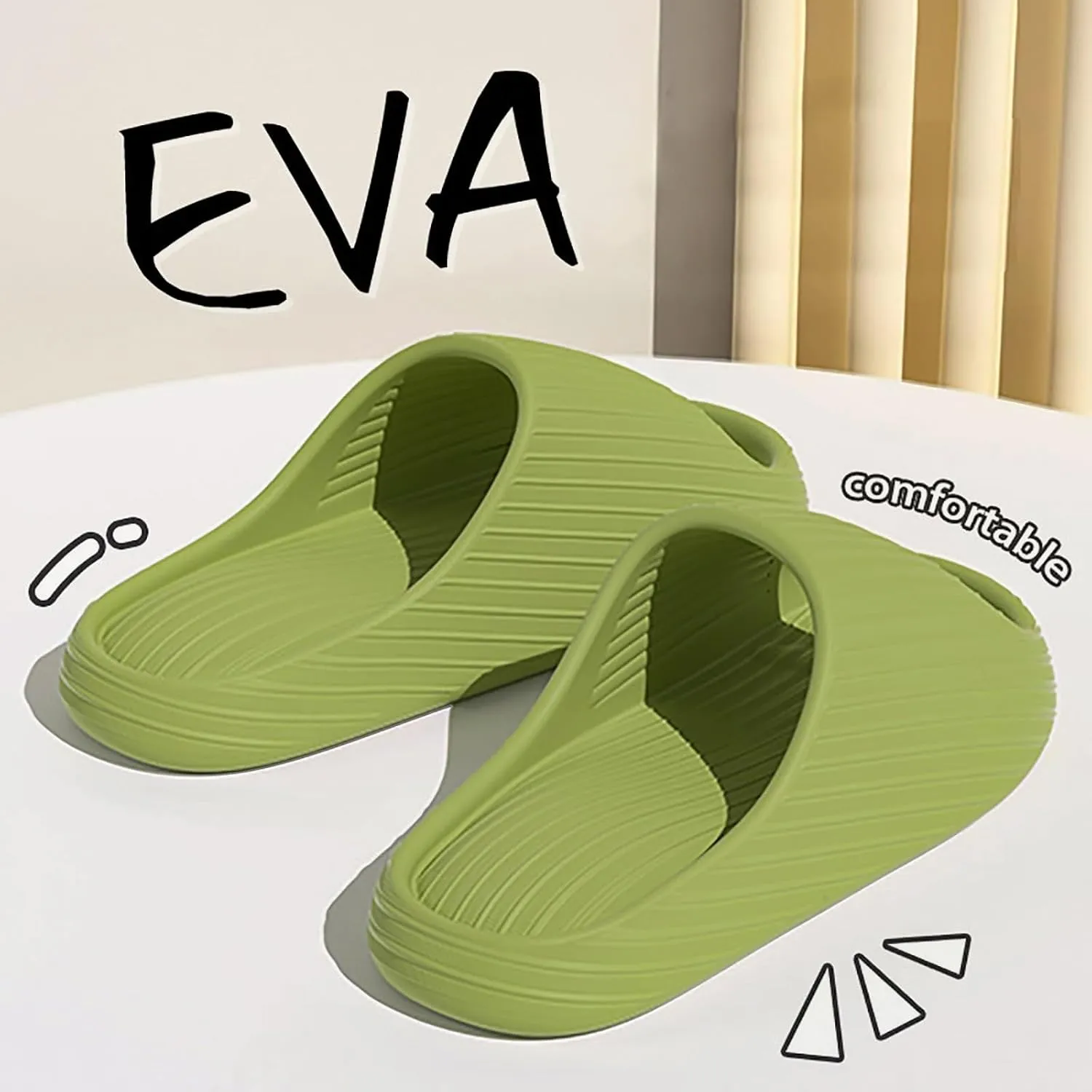 Shower Slippers with Drainage Hole Water Shoe for Beach, Showers Eva Anti-Slip Indoor & Outdoor Kids Slippers