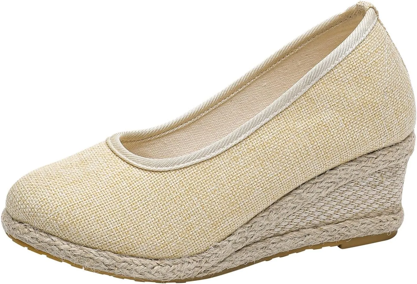 Slip On Women Beach Shoes Round Summer Breathable Fashion Sandals Wedges Toe Women's Casual Mens Slide Casual Shoes