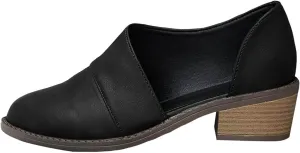 Slip On Women's Pumps Chunky Block Heels Pointed Toe Heels High Loafers Dress Work Shoes for Business