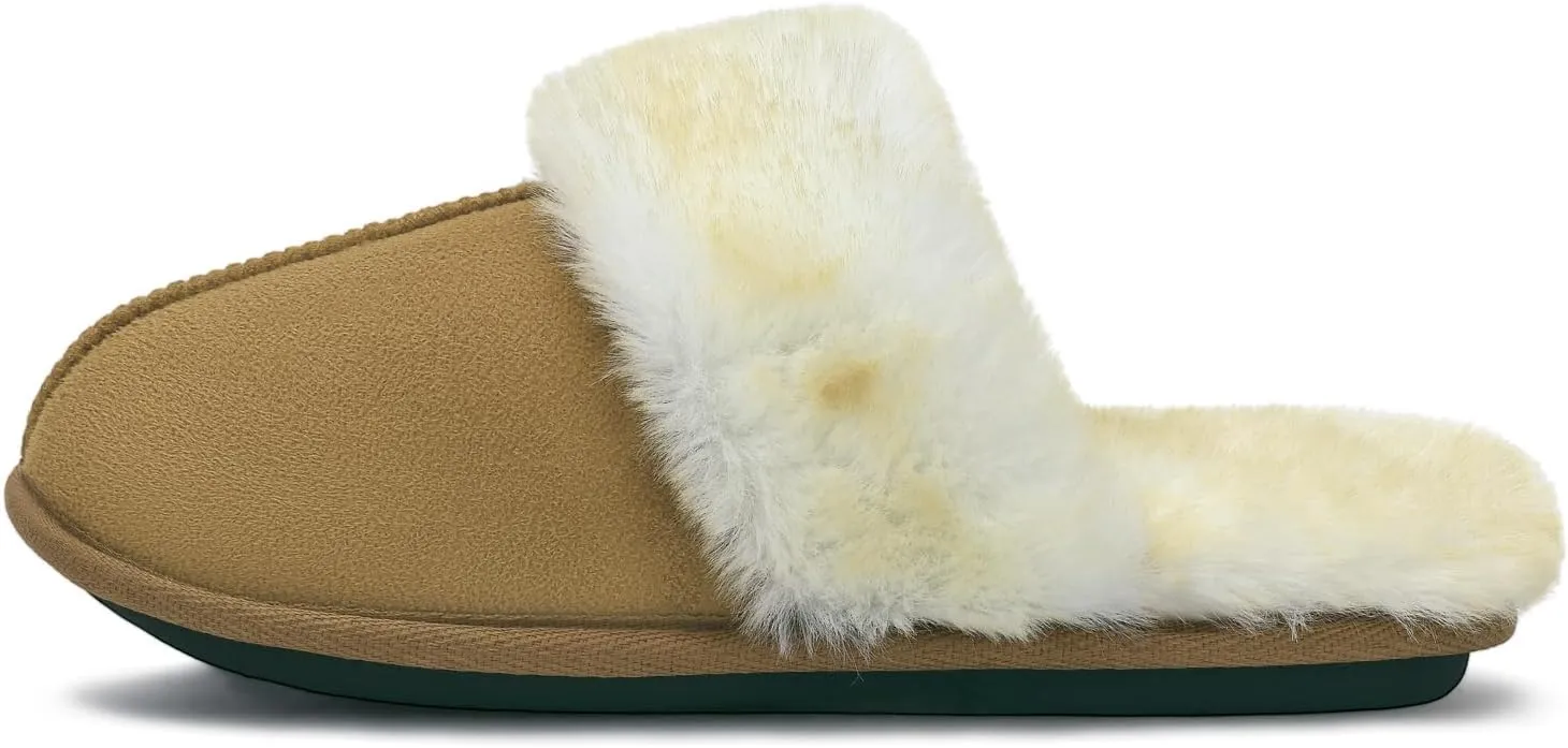 Slippers for Women Indoor,Fluffy Non-Slip Slippers for Men Indoor,Warm Cozy Comfy Ladies Bedroom House slippers for Women
