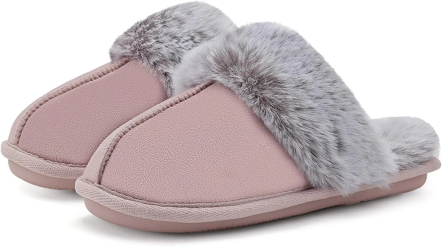 Slippers for Women Indoor,Fluffy Non-Slip Slippers for Men Indoor,Warm Cozy Comfy Ladies Bedroom House slippers for Women