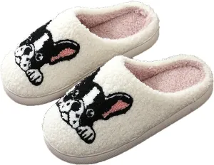 Slippers Winter Womens Mens Fluffy Plush Slippers Cute Cartoon House Slippers Cuddly Warm Shoes Indoor Outdoor Girls Women Slippers Fuzzy Memory Foam Retro Indoor Outdoor Home Couple Shoes