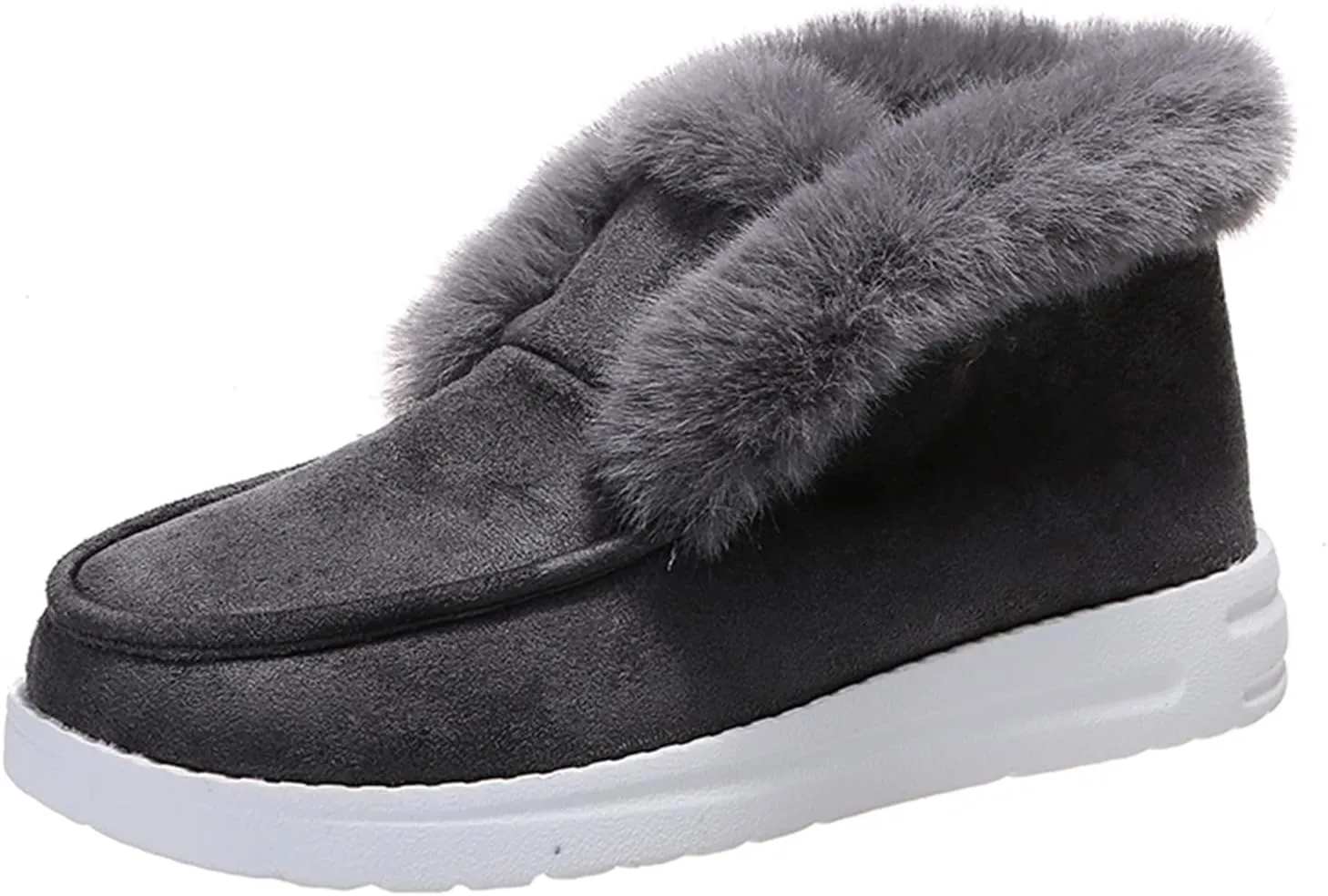 Snow Boots For Women Tall Women's High-top Winter Snow Boots Slip on Warm Comfortable Outdoor Fur Lined Ankle Booties Thickening Walking Shoes for Women