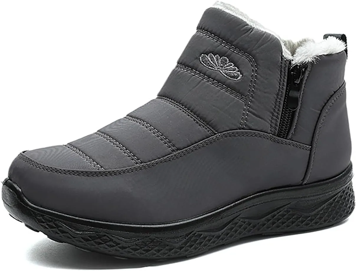 Snow Boots for Women Wide WidthSlip On Adults Winter Boots Womens Women Ankle Booties Barefoot Shoes Grounded Footwear Hiking Tennis Shoes Men Mens Booties Winter