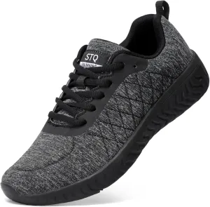 STQ Walking Shoes for Women Lace Up Lightweight Tennis Shoes