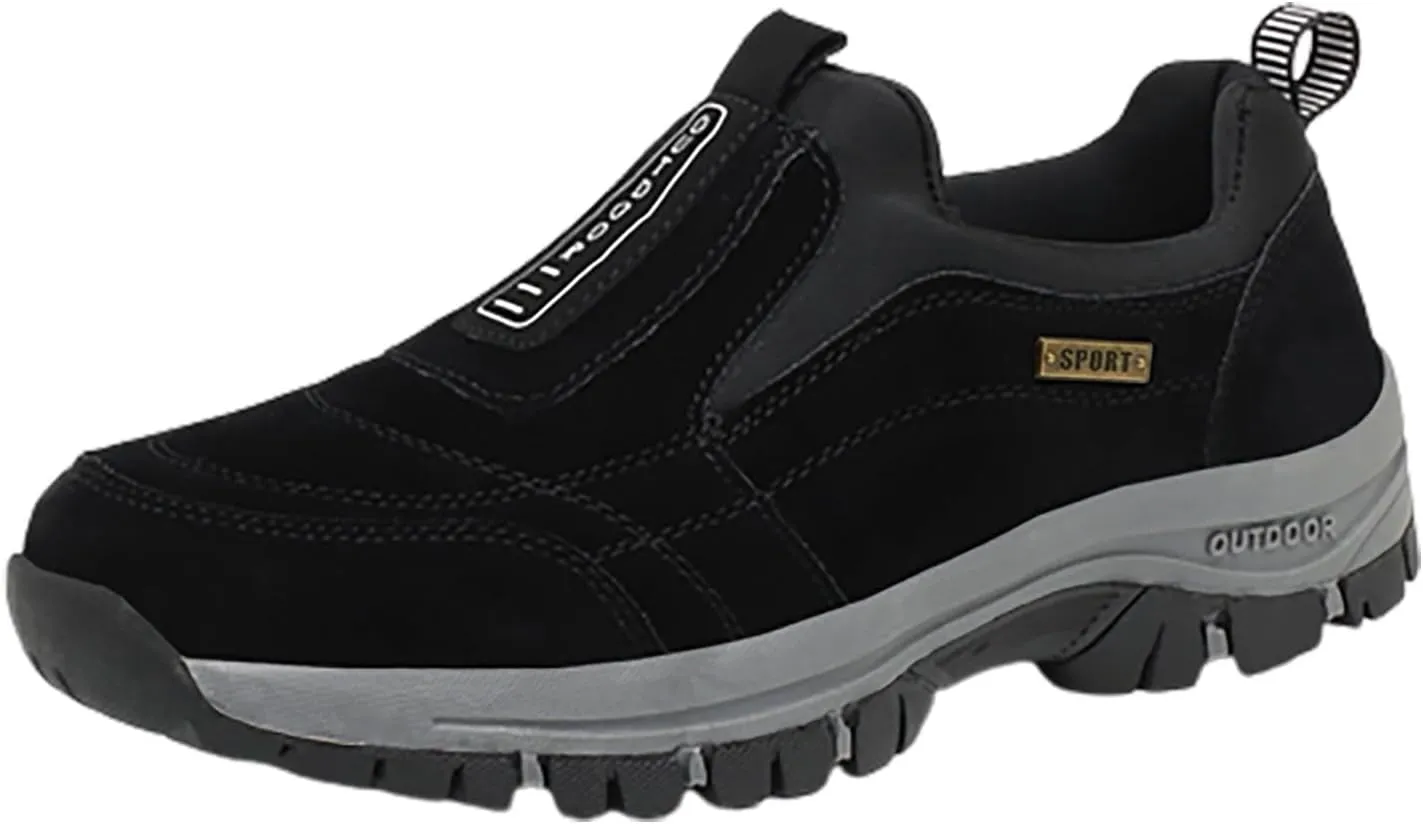 Suede Breathable Men's Sports Shoes Lightweight Lightweight Sneakers Anti Slip Mens Fashion Running Shoes Casual Breathable Sport Shoe with Arch Support