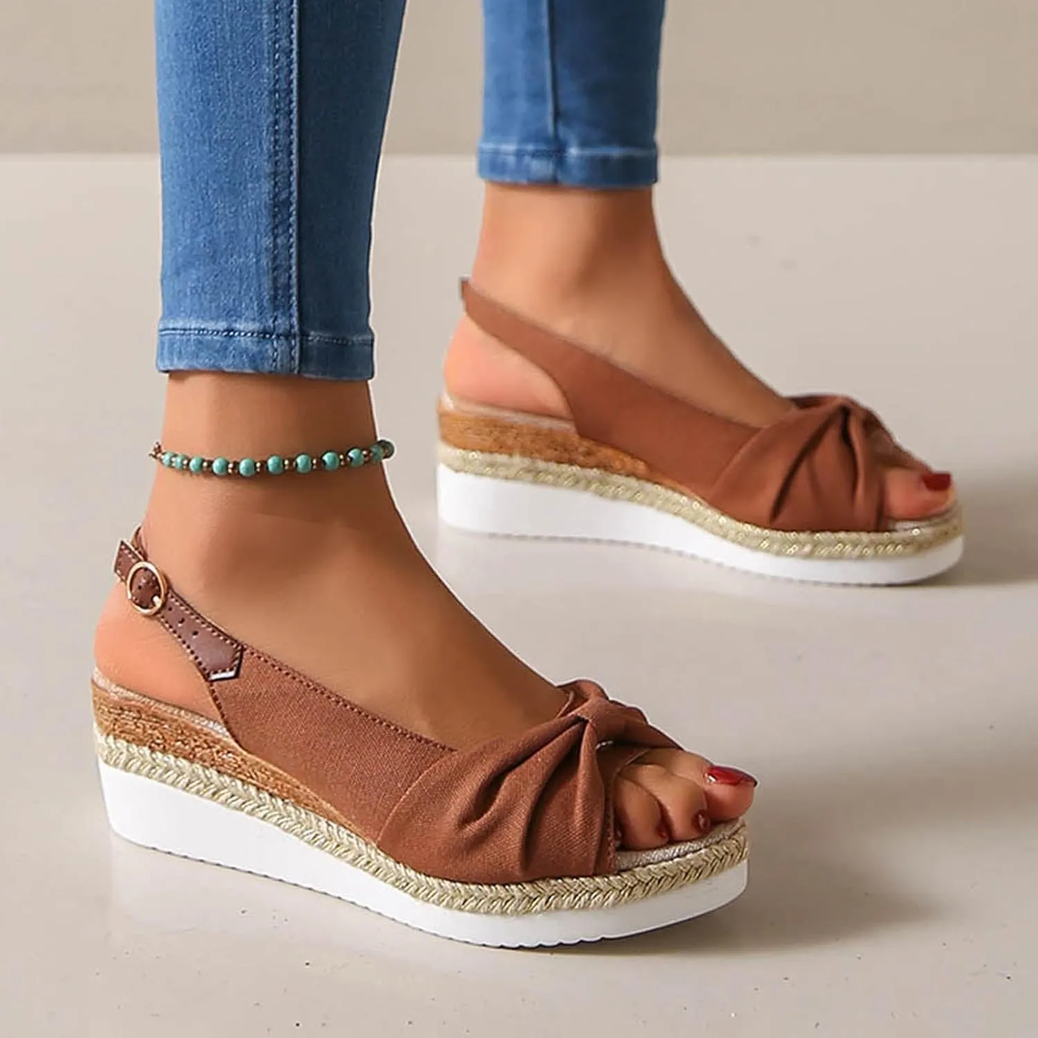 Summer Platform Comfortable Low Wedges Womens Sandal Summer Platform Comfortable Low Wedges Womens Sandal