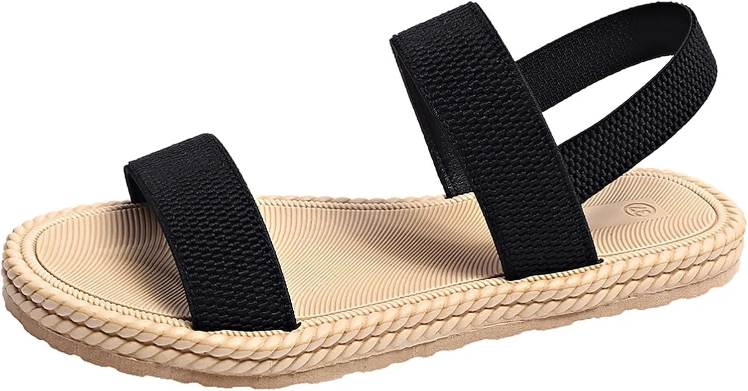 Teen Girls Neutral Sandals Cute Summer Shoes For Women 2025 With Arch Support Beach Vacation Gladiator Wedge Sandals