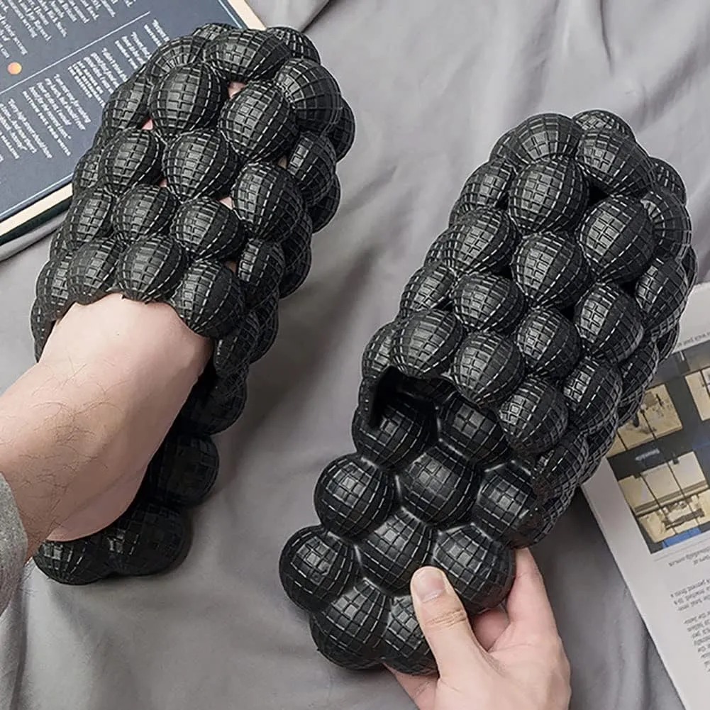 Unisex Lychee Sandals Lychee Slippers Home Shower Beach Slides Stress Relief Massage Slippers for Indoor & Outdoor