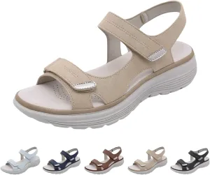 Walking Sandals Women Comfort Orthopedic Hiking Sandals Arch Support Sport Outdoor Thick Cushion Adjustable Strap Sandals