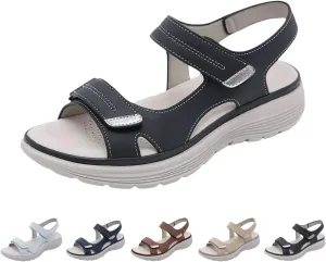 Walking Sandals Women Comfort Orthopedic Hiking Sandals Arch Support Sport Outdoor Thick Cushion Adjustable Strap Sandals