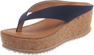 Wedge Sandals for Women 2024 Comfortable Platform Thong Flip Flops Casual Summer Dress Sandals Slip On Beach Slippers