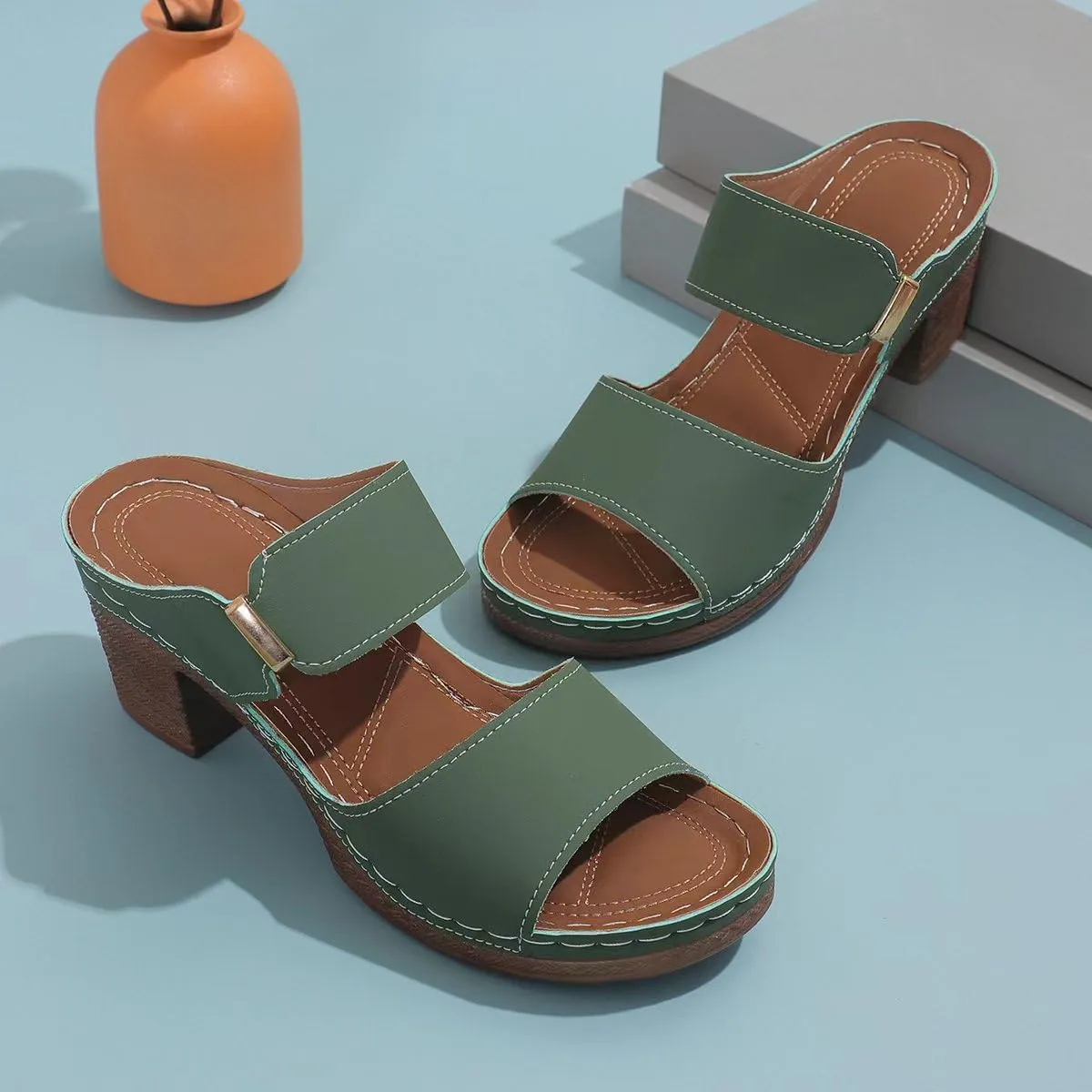 Wedge Sandals For Women 2025 Comfortable Low-Chunk Low Heel Pump Sandals Open Toe Ankle Strap Dress Wedding Shoes