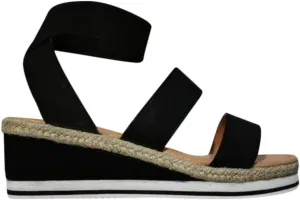 Wedge Sandals for Women Cutout Side Comfortable Slip On Hollow Platform Heels Breathable Summer Sandals for Daily Walks Orthopedic Sandal Beach Dressy Flip Flops for Wide Toe 2025 Spring