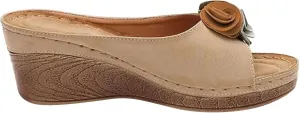 Wedge Sandals for Women Orthopedic Footbed with Arch Support and Adjustable Straps for All Day Walking Comfortable Orthopedic Sandal Beach Dressy Flip Flops for Wide Toe 2025 Spring