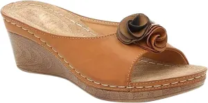 Wedge Sandals for Women Orthopedic Footbed with Arch Support and Adjustable Straps for All Day Walking Comfortable Orthopedic Sandal Beach Dressy Flip Flops for Wide Toe 2025 Spring