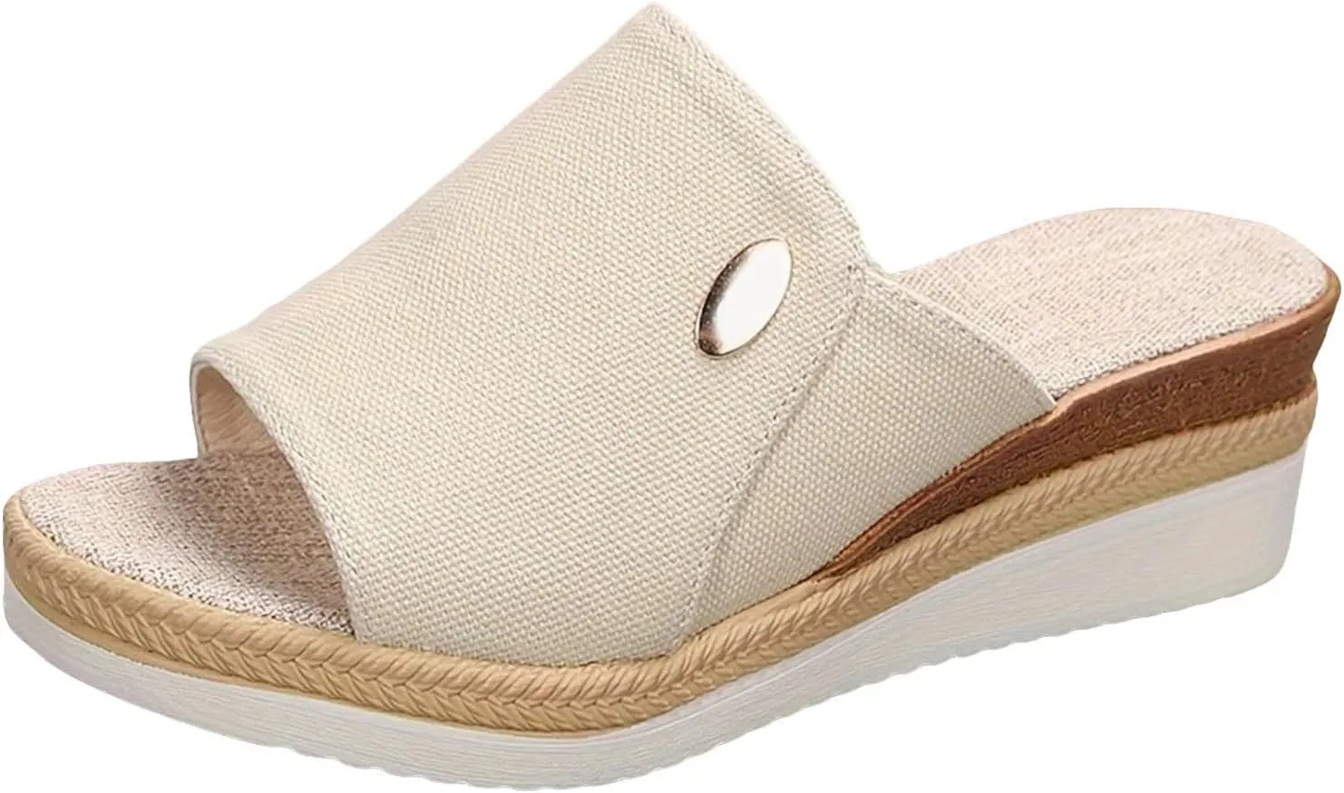 Wedge Sandals for Women Wedge Ankle Strap Open Toe Sandals Summer Outdoor Camping Walking Beach Sandals