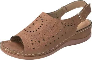 Wedge Sandals for Women Wide Width Platform Open Toe Buckle Ankle Strap Summer Platform Wedge Sandals Casual Boho Summer Beach Sandal