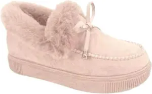 Winter Boots For Women 2024 Casual Slip-on Warm Loafers Shoes Faux Fur-Lined Comfortable Lightweight Snow Ankle Boots