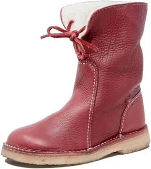 Winter Boots For Women 2024 Mid-Calf Snow Boots Fur Lined Warm Slip On Comfortable Outdoor Short Ankle Booties 2024