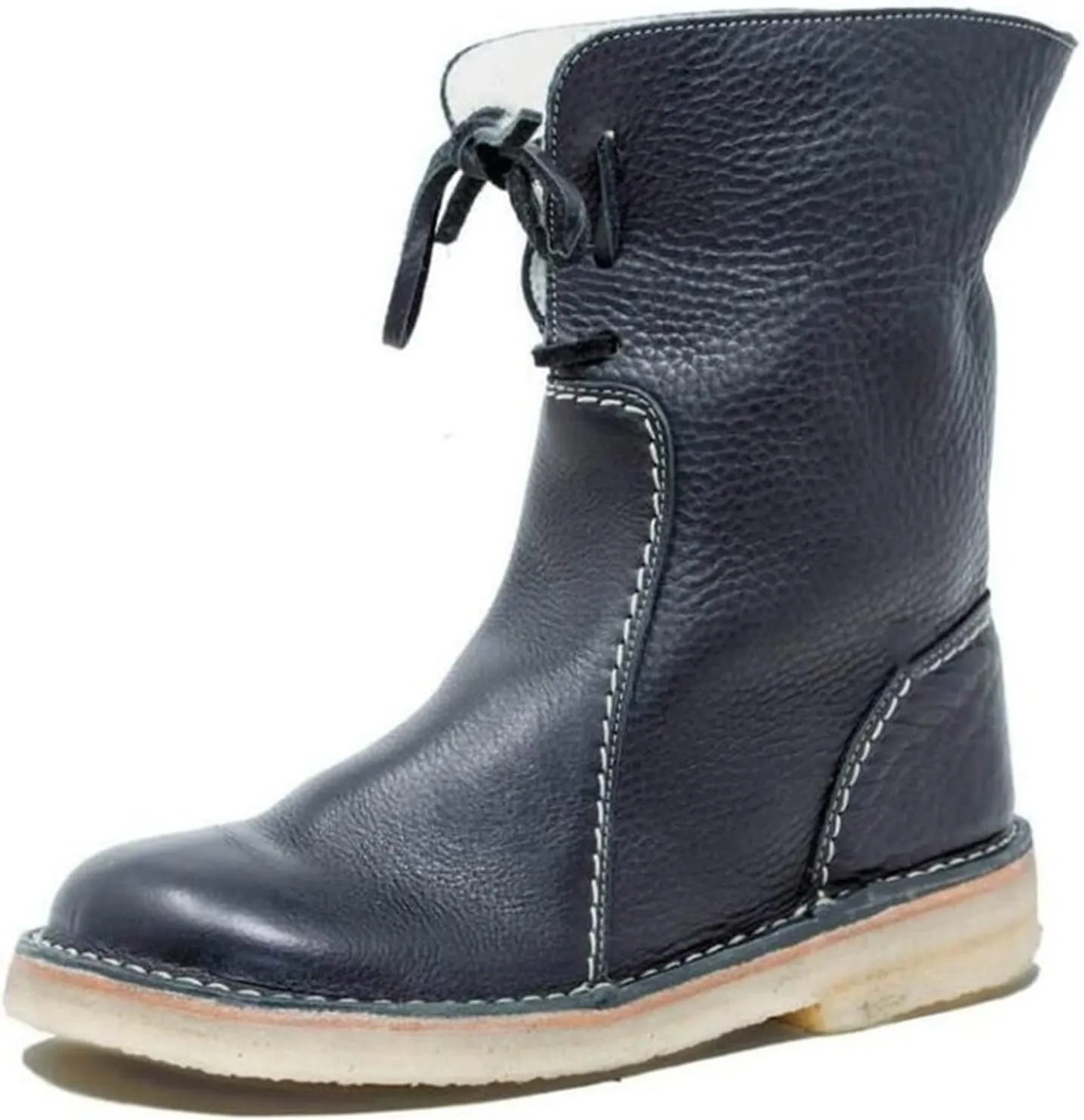 Winter Boots For Women 2024 Snow Boots Mid Calf Fur Lined Warm Outdoor Insulated Comfortable Short Ankle Booties