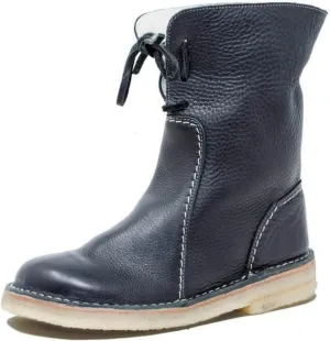Winter Boots For Women Fashion Snow Boots Lightweight Warm Faux Fur Lined Slip On Comfort Mid-Calf Ankle Booties 2024