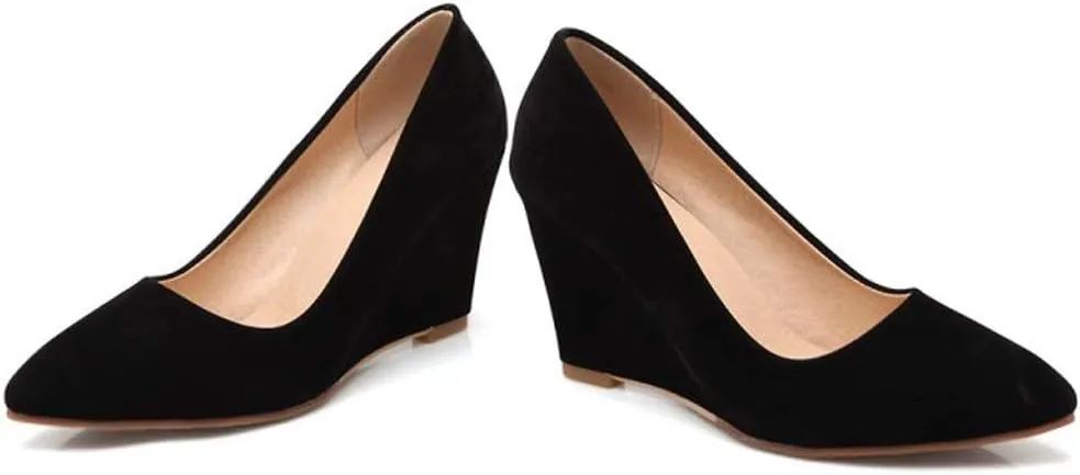 Women Business Suit Shoes Casual Comfortable Shoe Wedges Single Shoes High Tops Canvas Platform Women