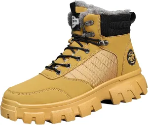 Women Winter Boots with Zipper Mens Hiking Sneakers Ankle Booties Waterproof Shoe Barefoot Shoes Grounded Footwear Steel Toe Shoes for Men Men Snow Booties