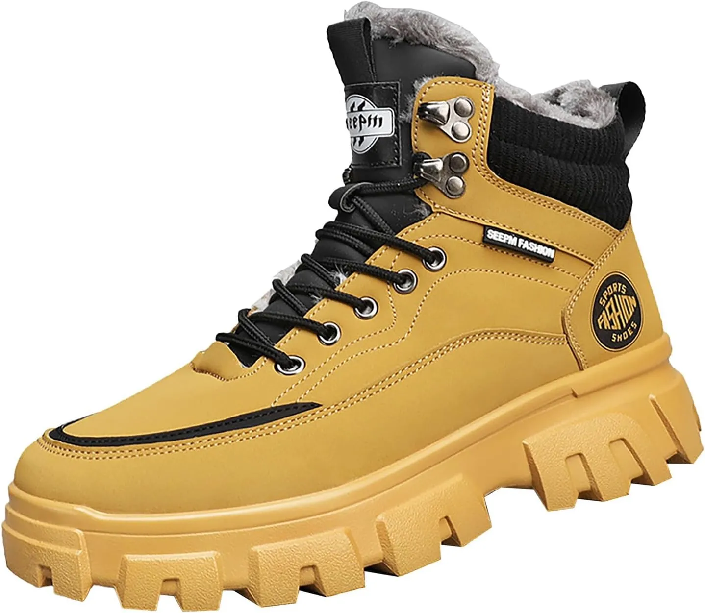Women Winter Boots with Zipper Mens Hiking Sneakers Ankle Booties Waterproof Shoe Barefoot Shoes Grounded Footwear Steel Toe Shoes for Men Men Snow Booties