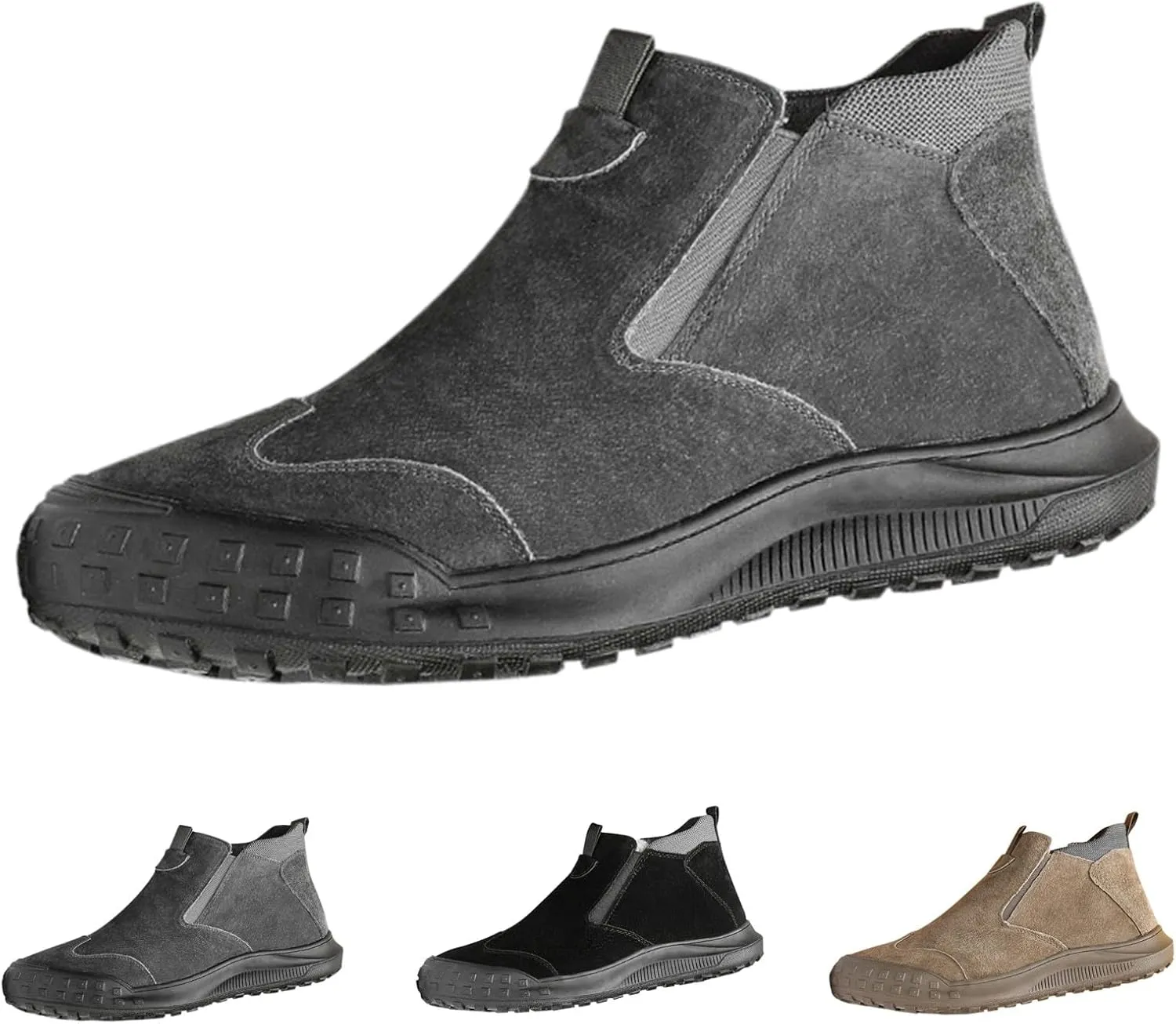 Womens Boots Winter Black Mens Hiking Sneakers Women's Slip On Warm Women's Slip On Boots Barefoot Shoes Grounded Footwear Ankle Botas for Women Snow Booties Men